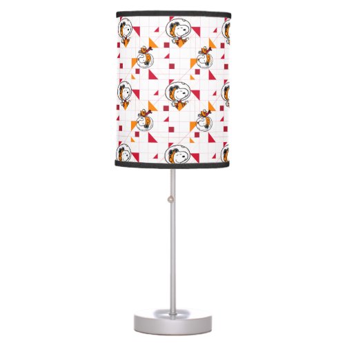 SPACE  Snoopy Space Suit White Pattern Table Lamp