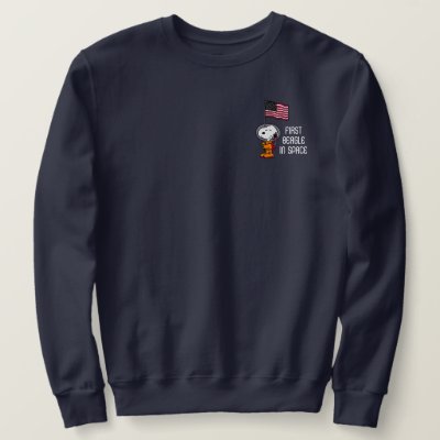 SPACE | Snoopy With Flag Astronaut Sweatshirt