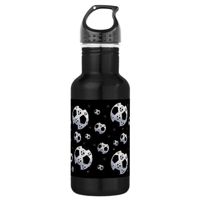 Space Soccer Water Bottle (Front)