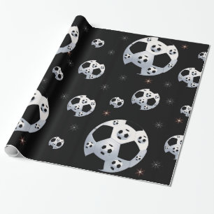 Space Soccer Wrapping Paper