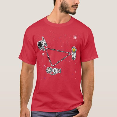 Space Social Distancing Funny Quotes T_Shirt