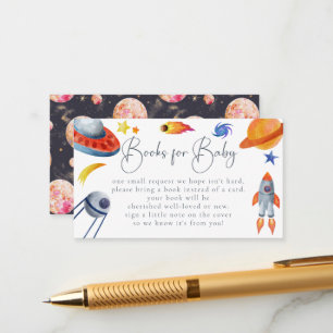Space Solar System Books for Baby Enclosure Card