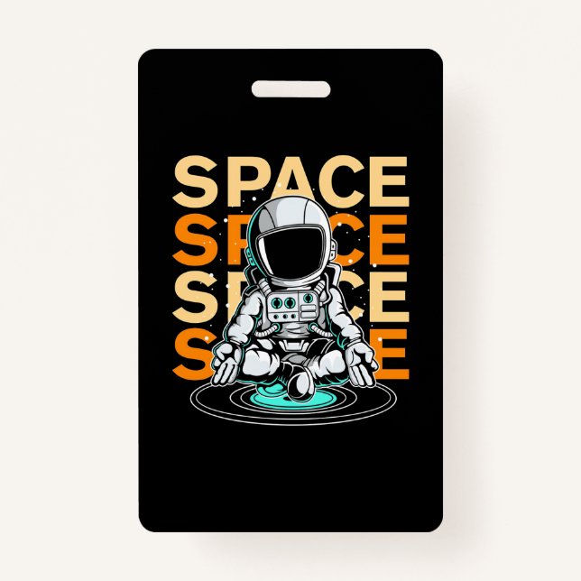 Space Space Astronaut Badge (Front)
