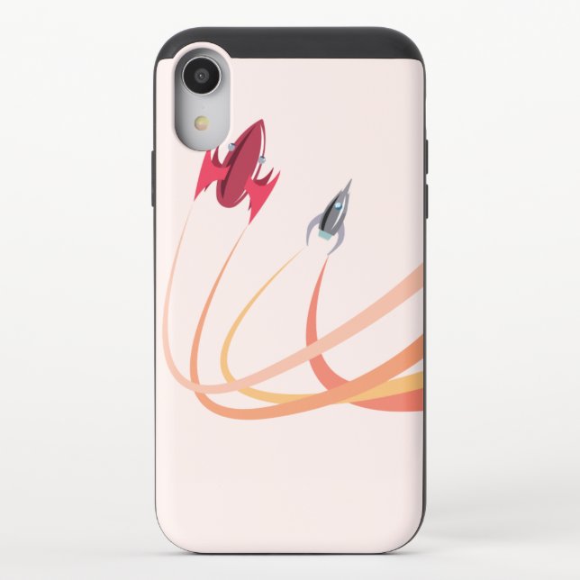 Space Spaceship Spacecraft Launching Wallpaper   Uncommon iPhone Case (Back)