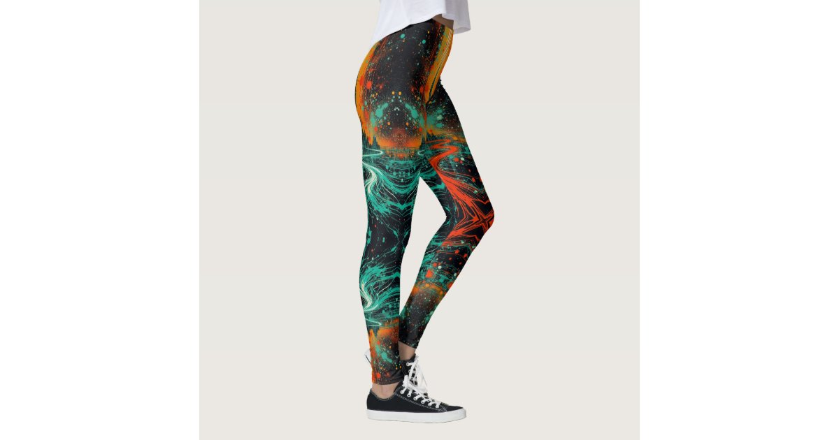 space splatter leggings | Zazzle