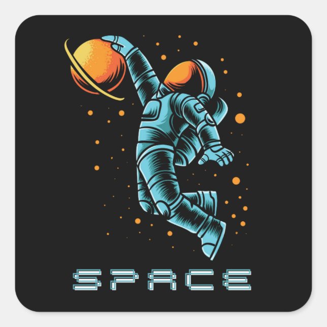space square sticker (Front)