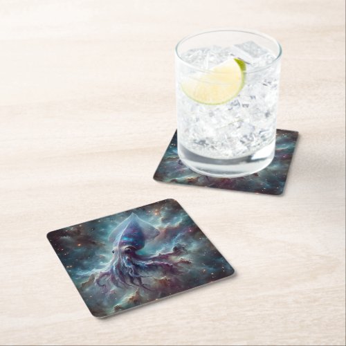Space Squid Paper Coaster