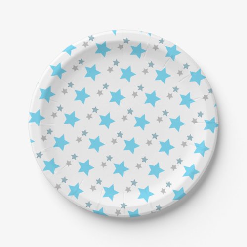 Space Star Pattern Paper Plates