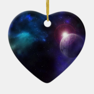 Space Star Planet Solar System Ceramic Ornament