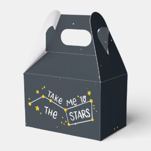 Space Stars Astronaut Birthday Favor Boxes