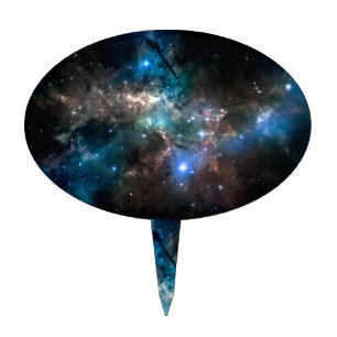 SPACE STARS CAKE TOPPER
