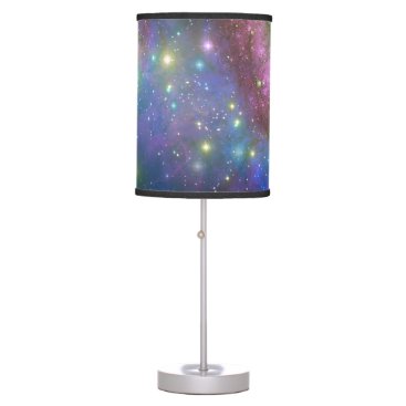 Space, stars, galaxies and nebulas table lamp