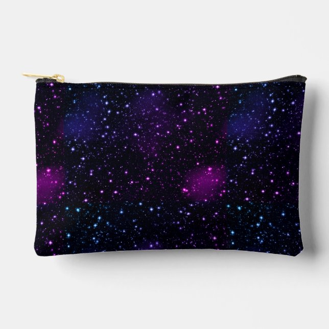 Space Stars Galaxy Nebula Pouch Bag  (Front)