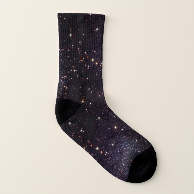 Space Stars Geek Socks (Left Inside)