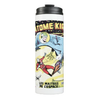 Space - Stars - Scifi - Astronaut - Retro France Thermal Tumbler