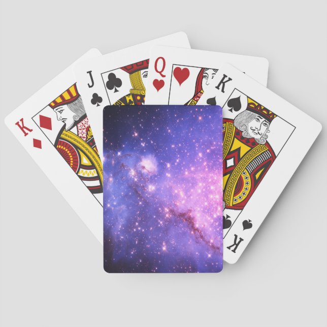 Space Stars Universe Purple  Poker Cards (Back)