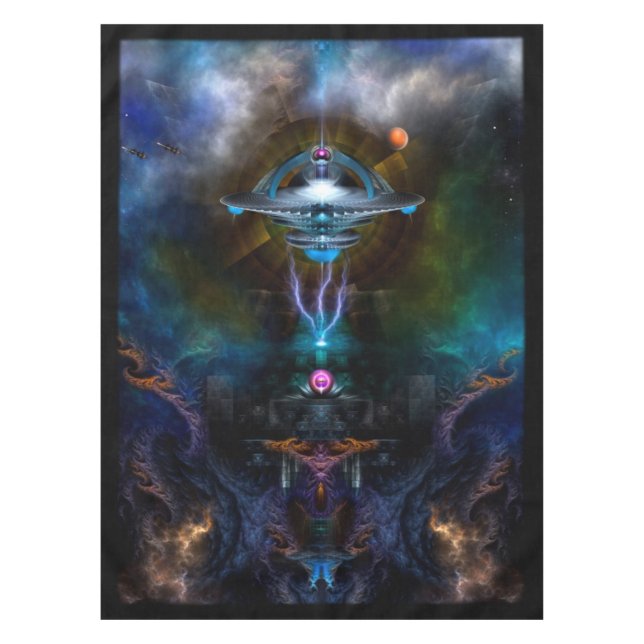 Space Station Ansarious Custom Table Cloth (Front)