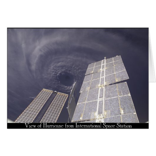 Space Station Hurricane Cards (Front Horizontal)