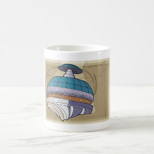 Space Station Sketch Coffee Mug