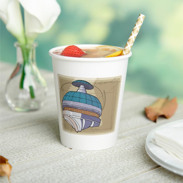 Space Station Sketch Paper Cups (Creator Uploaded)