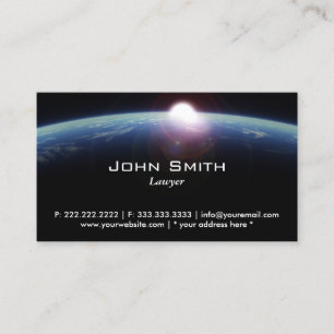 Space Sunrise Lawyer/Attorney Business Card