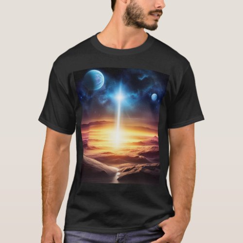 Space sunrise T_Shirt