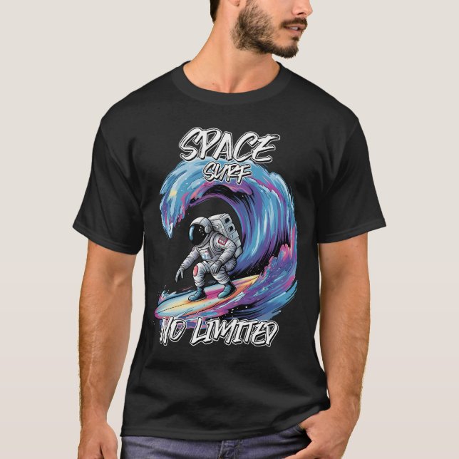 Space Surf No Limits Design T-Shirt (Front)