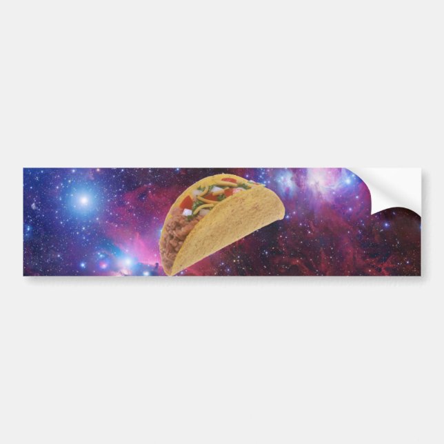 Space Taco Bumper Sticker (Front)