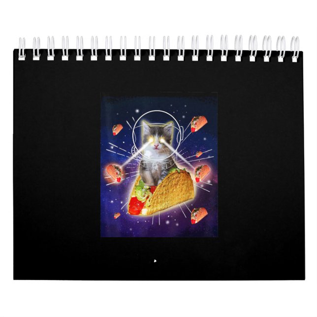 Space Taco Cat Laser Eyes Calendar (Cover)