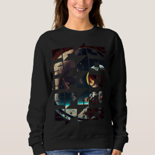 Space Text Solar System Galactic Astro Space Enthu Sweatshirt