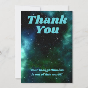 Space Thank You Card