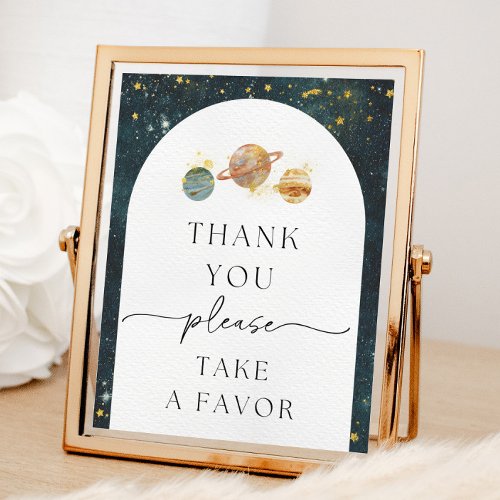 Space Thank You Sign  Space Favor Sign