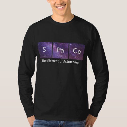 Space The Element of Astronomy Periodic Table T_Shirt