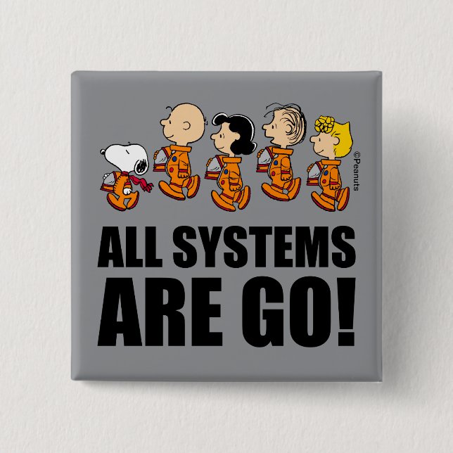 SPACE | The Peanuts Gang Button (Front)