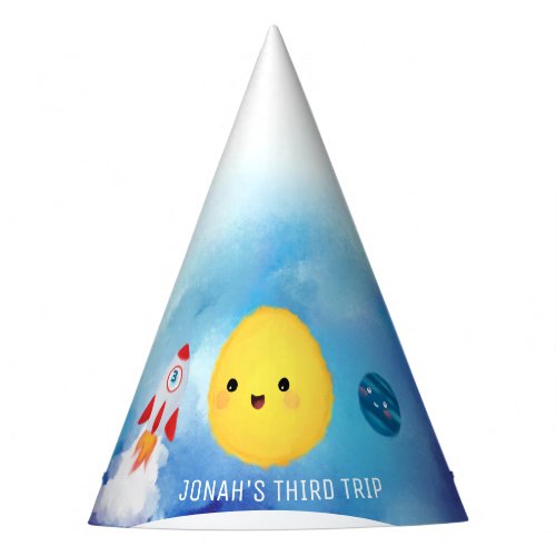 Space theme Outer Space Rocket  Party Hat