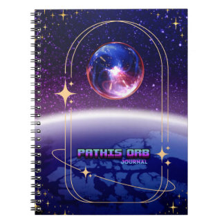 Space Theme Pathis Orb Notebook Journal