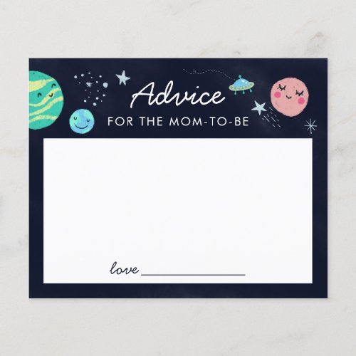 Space theme Shower Advice for the Mom to Be