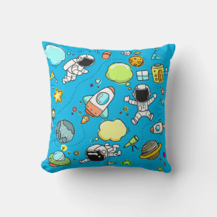 Space Theme Throw Pillow