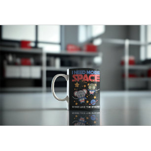 Space-Themed Cute  kawaii Animal Gifts Coffee Mug