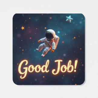 Space-Themed Good Job! Reward Sticker