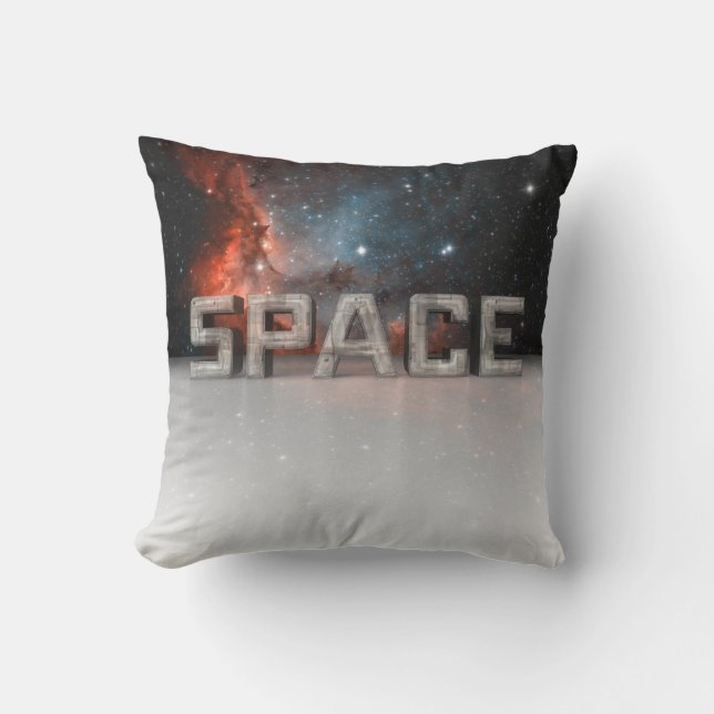 Space Throw Pillow (Front)