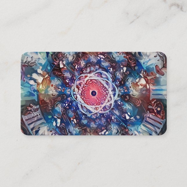 Space, time and atom business card (Front)