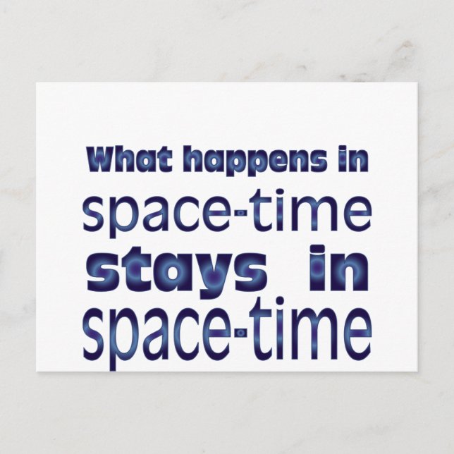 Space-time Postcard (Front)