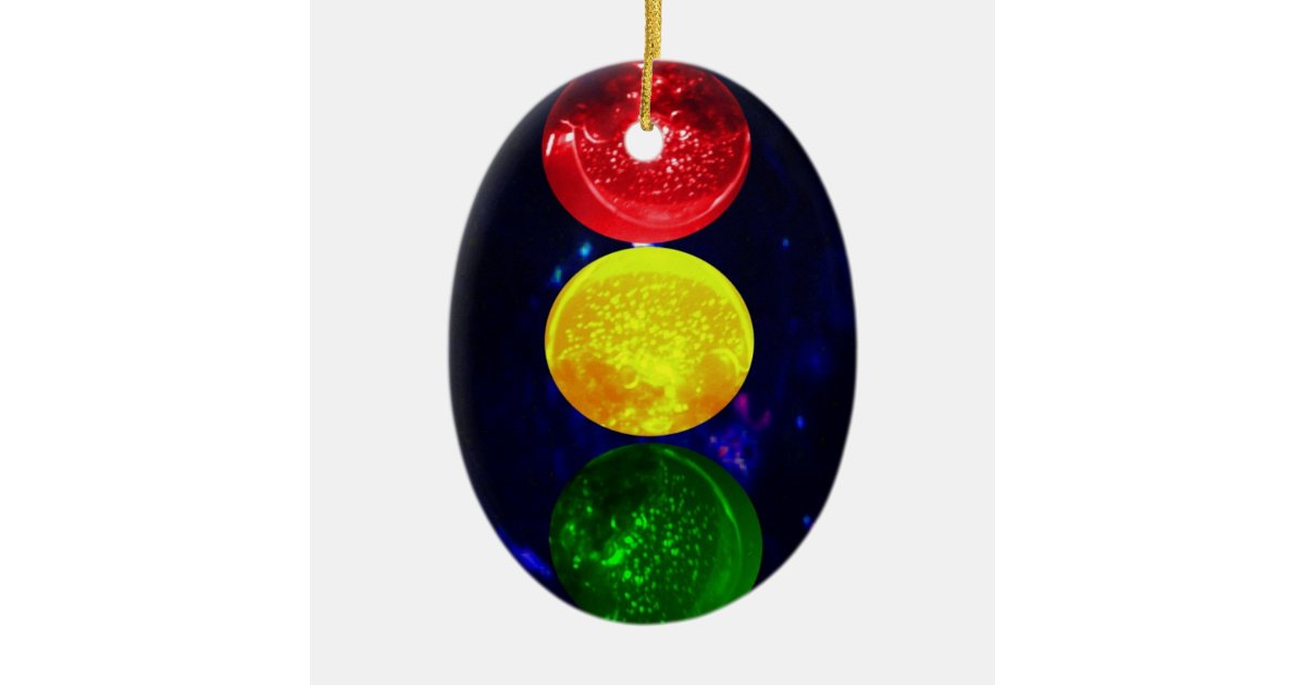 Space Traffic Light Ceramic Ornament Zazzle