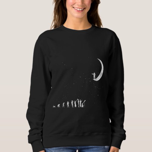 Space Travel Evolution Astronaut Telescope Astrono Sweatshirt