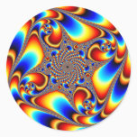 Space Travel - Fractal Classic Round Sticker