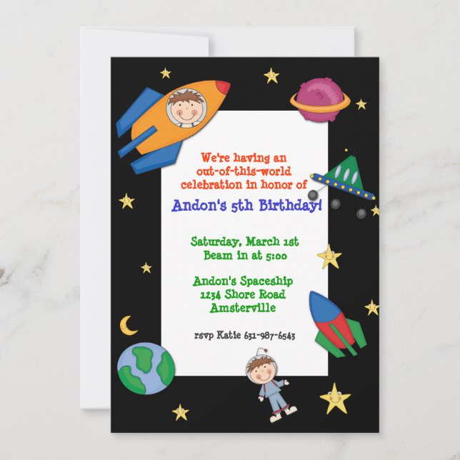 Space Travel Invitation (Front)