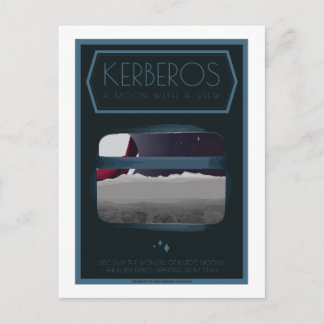 Space Travel Postcard - Kerberos