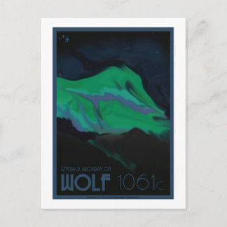Space Travel Postcard - Wolf 1061c