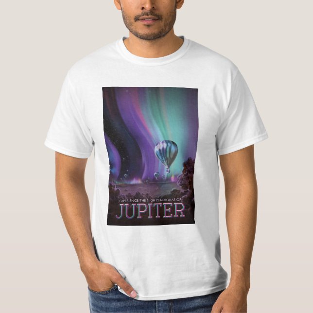 Space Travel Poster Jupiter T-Shirt (Front)